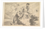 St. Francis of Assisi Adoring the Christ Child on the Virgin's Lap by Claude Mellan