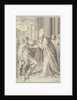 St. Ambrose, Archbishop of Milan, Turning Back Emperor Theodosius, 1681 by Claude Mellan