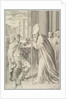 St. Ambrose, Archbishop of Milan, Turning Back Emperor Theodosius, 1681 by Claude Mellan