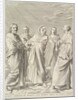 Sts. Anne, Joseph, Joachim, Bernard and John the Evangelist, 1648 by Claude Mellan