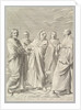 Sts. Anne, Joseph, Joachim, Bernard and John the Evangelist, 1648 by Claude Mellan