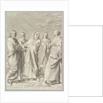 Sts. Anne, Joseph, Joachim, Bernard and John the Evangelist, 1648 by Claude Mellan