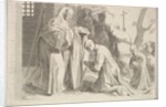 St. Bernard Receives a Monk's Habit by Claude Mellan