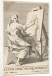 St. Luke Painting the Virgin, 1625 by Claude Mellan