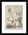 Cardinal Richelieu, Kneeling, Presents His Book to the Virgin and Child, ca. 1646 by Claude Mellan