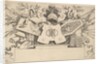 Trophy with Monogram Containing the Letters of LEONARDOS, 1651 by Claude Mellan