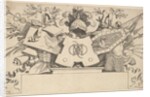 Trophy with Monogram Containing the Letters of LEONARDOS, 1651 by Claude Mellan