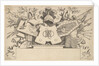 Trophy with Monogram Containing the Letters of LEONARDOS, 1651 by Claude Mellan