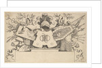 Trophy with Monogram Containing the Letters of LEONARDOS, 1651 by Claude Mellan