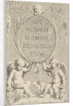 Two Angels Seated on Clouds by Claude Mellan