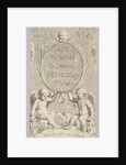 Two Angels Seated on Clouds by Claude Mellan