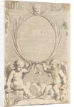 Two Angels Seated on Clouds by Claude Mellan