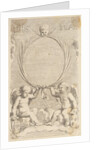 Two Angels Seated on Clouds by Claude Mellan
