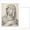 Bust of the Virgin, 1650 by Claude Mellan