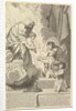Anne of Austria with the Young Louis XIV and Monsieur before the Virgin and Chil by Claude Mellan