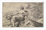 Allegory of France with the Arms of Richelieu by Claude Mellan
