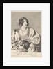 Delilah preparing to cut Samson's hair with scissors in her right hand, below her ches…, ca. 1629 by Nicolas Viennot