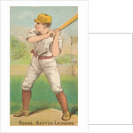 Rooks, Batter, Lacrosse, from the Gold Coin series for Gold Coin Chewing Tobacco, 1887 by D Buchner & Co