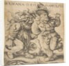 Bolinka and Marcolfus, late 15th-early 16th century by Daniel Hopfer