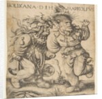 Bolinka and Marcolfus, late 15th-early 16th century by Daniel Hopfer