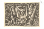 The Sudarium Held by Two Angels, ca. 1515 by Daniel Hopfer