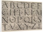Roman Majuscule Alphabet, ca. 1520 by Daniel Hopfer