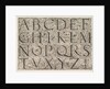 Roman Majuscule Alphabet, ca. 1520 by Daniel Hopfer