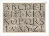 Roman Majuscule Alphabet, ca. 1520 by Daniel Hopfer