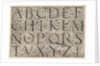 Roman Majuscule Alphabet, ca. 1520 by Daniel Hopfer