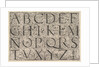 Roman Majuscule Alphabet, ca. 1520 by Daniel Hopfer
