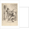 Two male peasants holding pipes before a fireplace, one seated with the pipe held…, After 1625-90 by Unknown