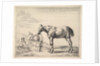 Horse Bound to a Post, turned left by Dirck Stoop