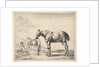 Horse Bound to a Post, turned left by Dirck Stoop