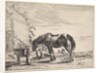 Horse Bound to a Feeding Trough by Dirck Stoop
