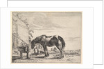 Horse Bound to a Feeding Trough by Dirck Stoop