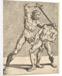 Two Fencers, from Fencers, plate 7, 1552 by Dirck Volkertsen Coornhert/Cornelis Bos