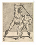Two Fencers, from Fencers, plate 7, 1552 by Dirck Volkertsen Coornhert/Cornelis Bos