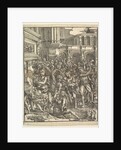 The Massacre of the Innocents with group of male figures attacking women and …, 1517 by Domenico Campagnola
