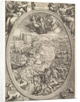The Battle of Mühlberg with the army of Charles V crossing the Elbe River, 1551 by Enea Vico