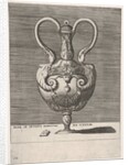 Antique Lidded Vase with Two Handles emerging from the Heads of Hybrid Female Sph…, 1543 or after by Enea Vico