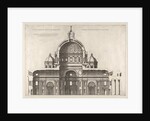 Speculum Romanae Magnificentiae: Longitudinal Section Showing the Interior of Sai…, 1551, 1558-61 by Etienne Duperac