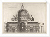 Speculum Romanae Magnificentiae: Longitudinal Section Showing the Interior of Sai…, 1551, 1558-61 by Etienne Duperac