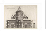 Speculum Romanae Magnificentiae: Longitudinal Section Showing the Interior of Sai…, 1551, 1558-61 by Etienne Duperac