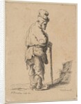 Beggar Leaning on a Stick, 1851 by F Bradshaw