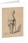 Beggar Leaning on a Stick, 1851 by F Bradshaw