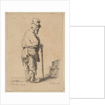 Beggar Leaning on a Stick, 1851 by F Bradshaw