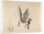 Decoration for a Plate: Rain, 1870 by Felix Bracquemond
