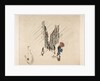 Decoration for a Plate: Rain, 1870 by Felix Bracquemond