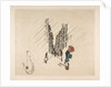 Decoration for a Plate: Rain, 1870 by Felix Bracquemond