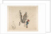 Decoration for a Plate: Rain, 1870 by Felix Bracquemond